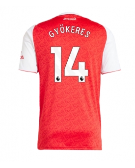 Arsenal Viktor Gyokeres #14 Maglia Gara Casa Repliche 2025-26 Maniche Corte Arsenal Viktor Gyokeres #14 Maglia Gara Casa Repliche 2025-26 Maniche Corte